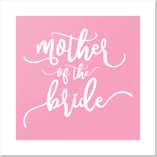 Simple Mother of the Bride Wedding Calligraphy Posters and Art